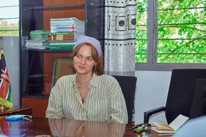 A visiting partner during a meeting
